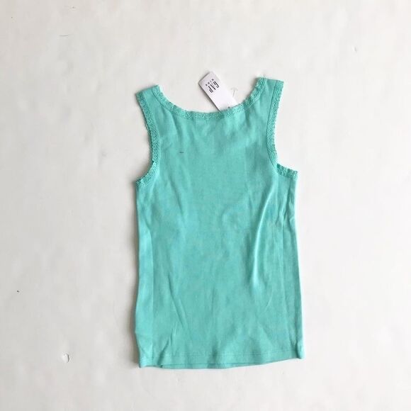 BabyGap NWT Aqua lace trim tank XS(4/5T) - Picture 4 of 4